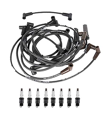 GM OE Ignition Wire Set with 8 Conventional Spark Plugs - Compatible with Buick & Chevy Vehicles - Improves Engine Performance & Fuel Efficiency