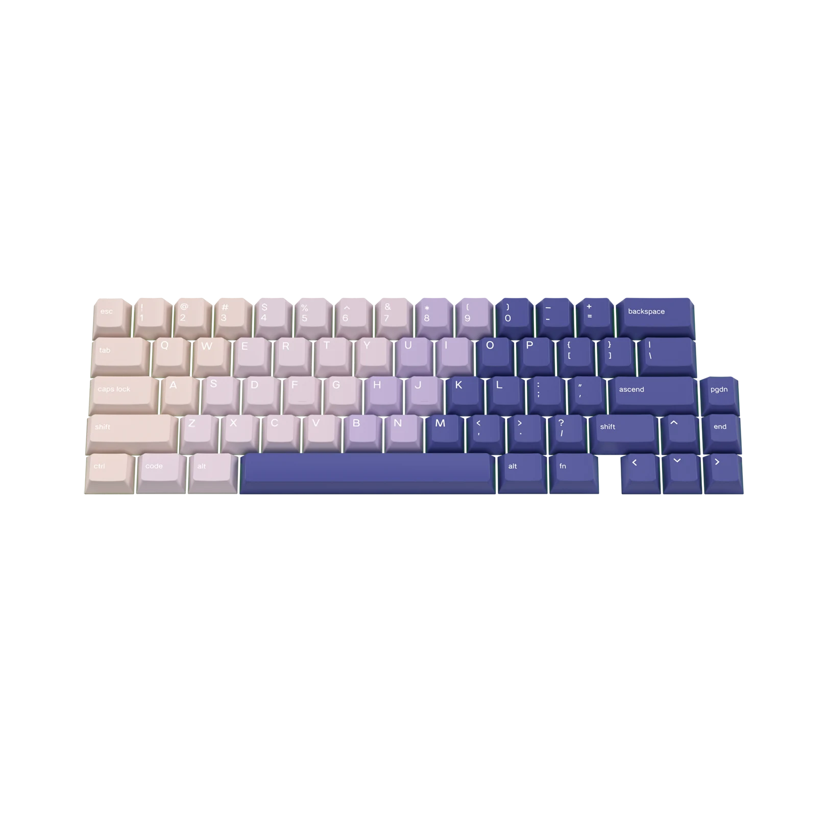 Purple Haze Custom Keycaps for Mechanical Keyboards - Durable PBT Material, Cherry MX Compatible - Perfect for Gaming, Typing & Office Work