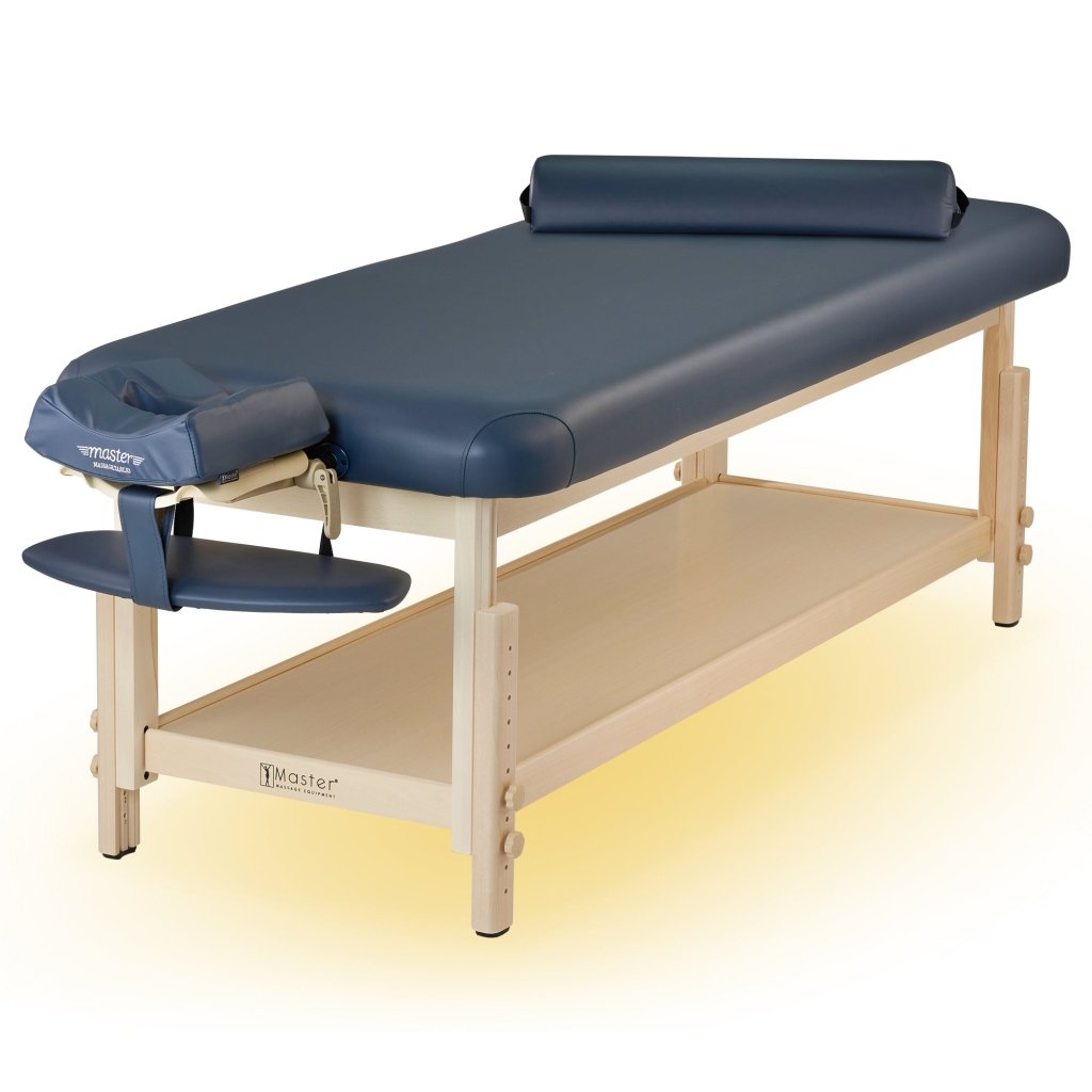 Premium 30-inch LAGUNA Professional Massage Table with Adjustable Headrest & Ambient Lighting System - Perfect for Spa, Chiropractic Clinics & Home Relaxation Therapy