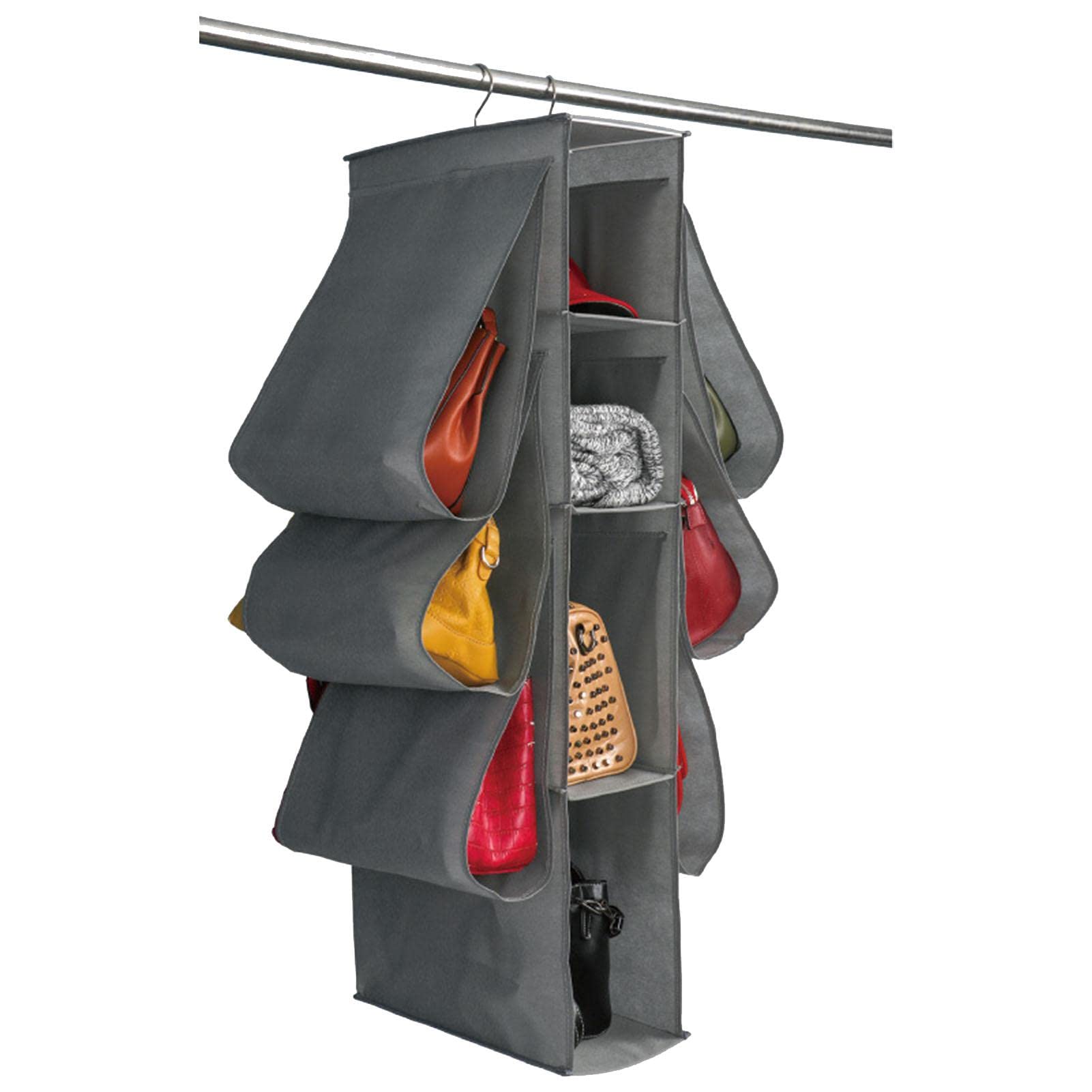 Closet Purse Organizer & Handbag Storage Organizer - 4-Shelf Tote Bag Holder for Closet Organization | Perfect for Home, Bedroom, and Walk-in Closet Storage Solutions