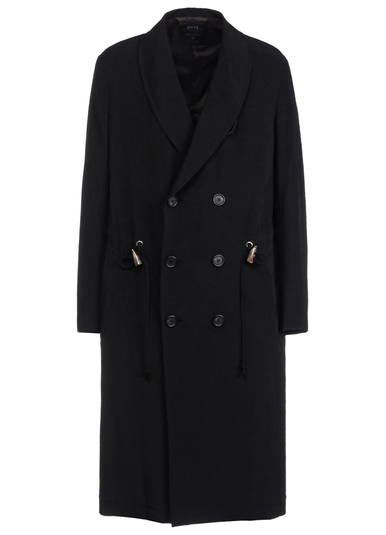 Elegant Crepe de Chine Shawl Collar Double Breasted Coat for Women - Perfect for Office Wear, Evening Events & Fall Outerwear