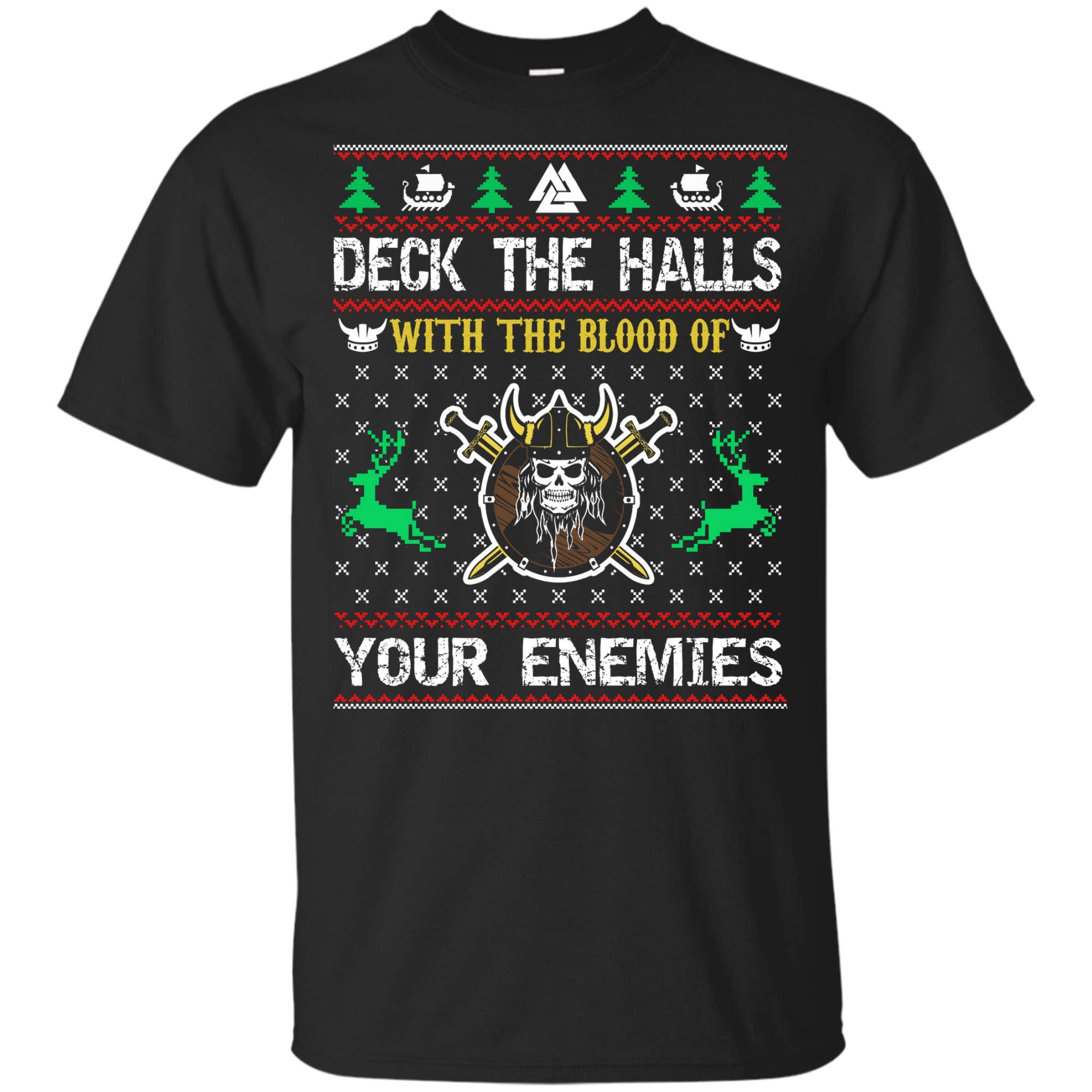 Viking God Ugly Sweater - Deck The Halls with Blood for Christmas Parties