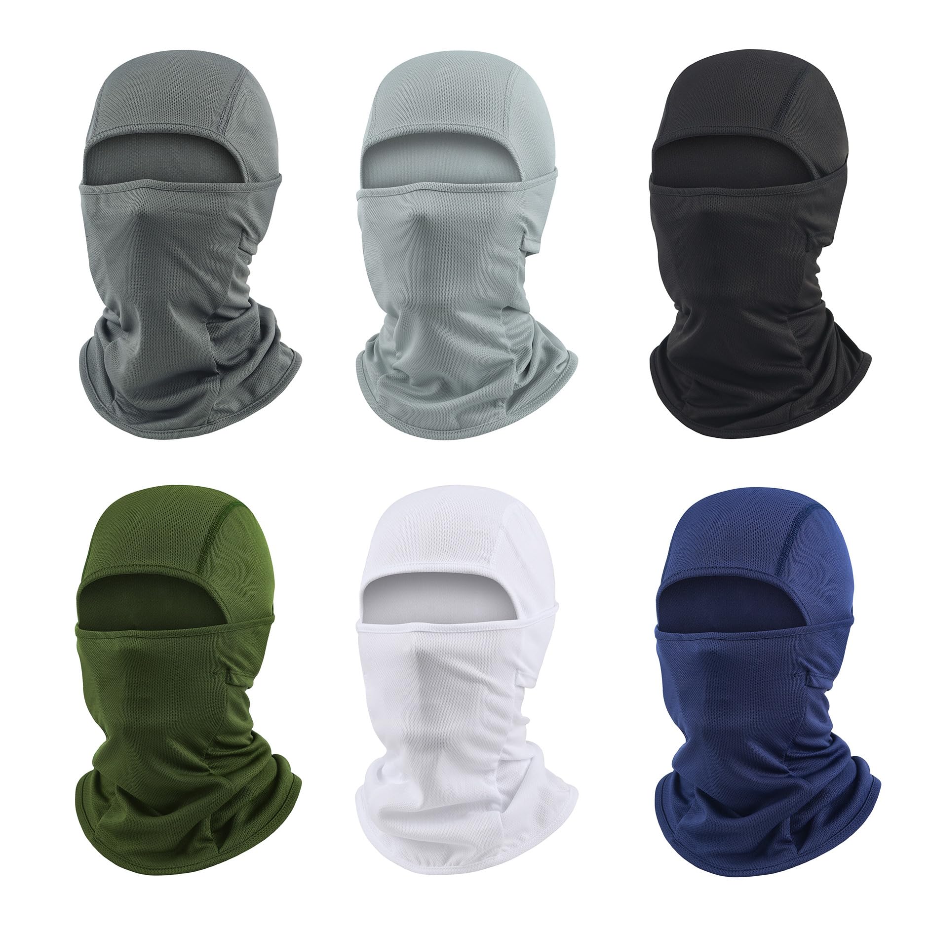 6 Pack Ski Mask Balaclava for Men & Women - UV Protection, Breathable Face Cover for Skiing, Motorcycle Riding & Outdoor Sports