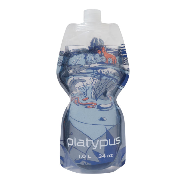 2020 Apex 1L Soft Water Bottle - BPA Free PP Material - Lightweight & Leak Proof for Hiking, Gym & Outdoor Activities