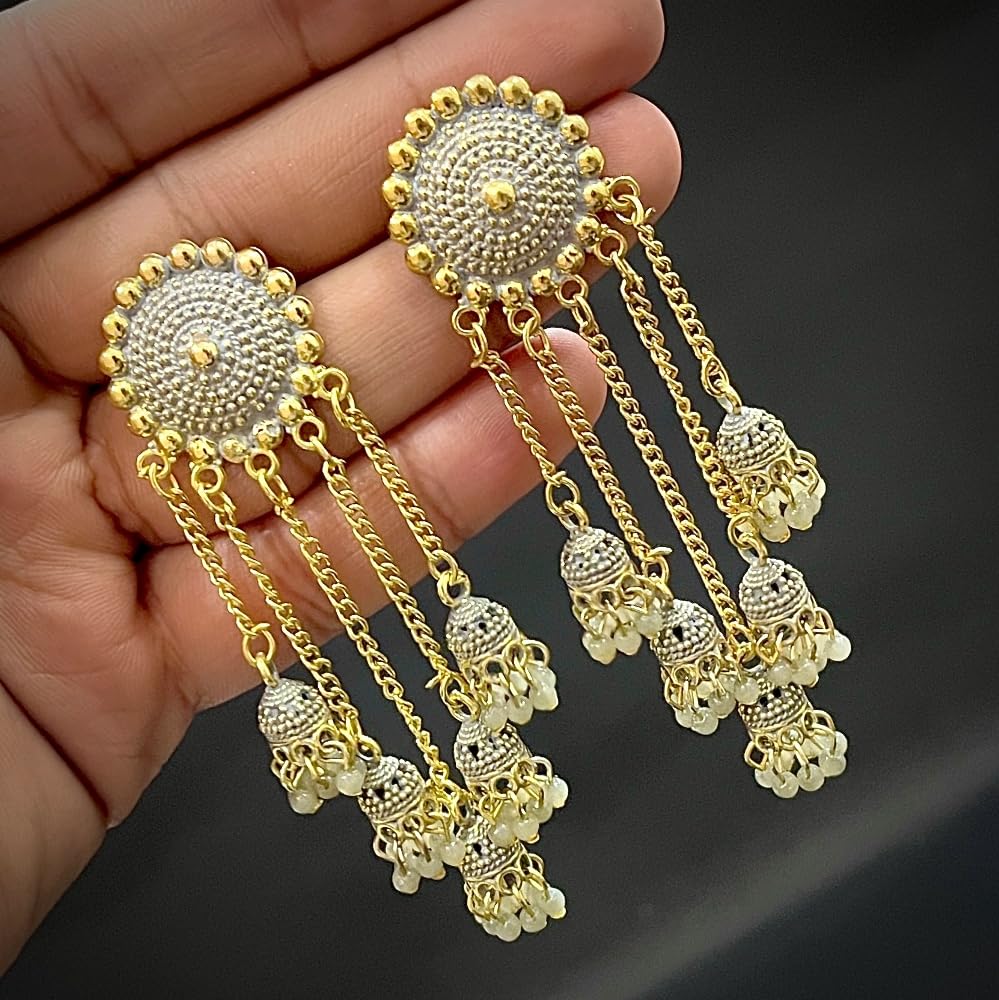 Fashionable Latkan Chain Earrings for Women & Girls - Perfect for Parties, Weddings & Everyday Wear