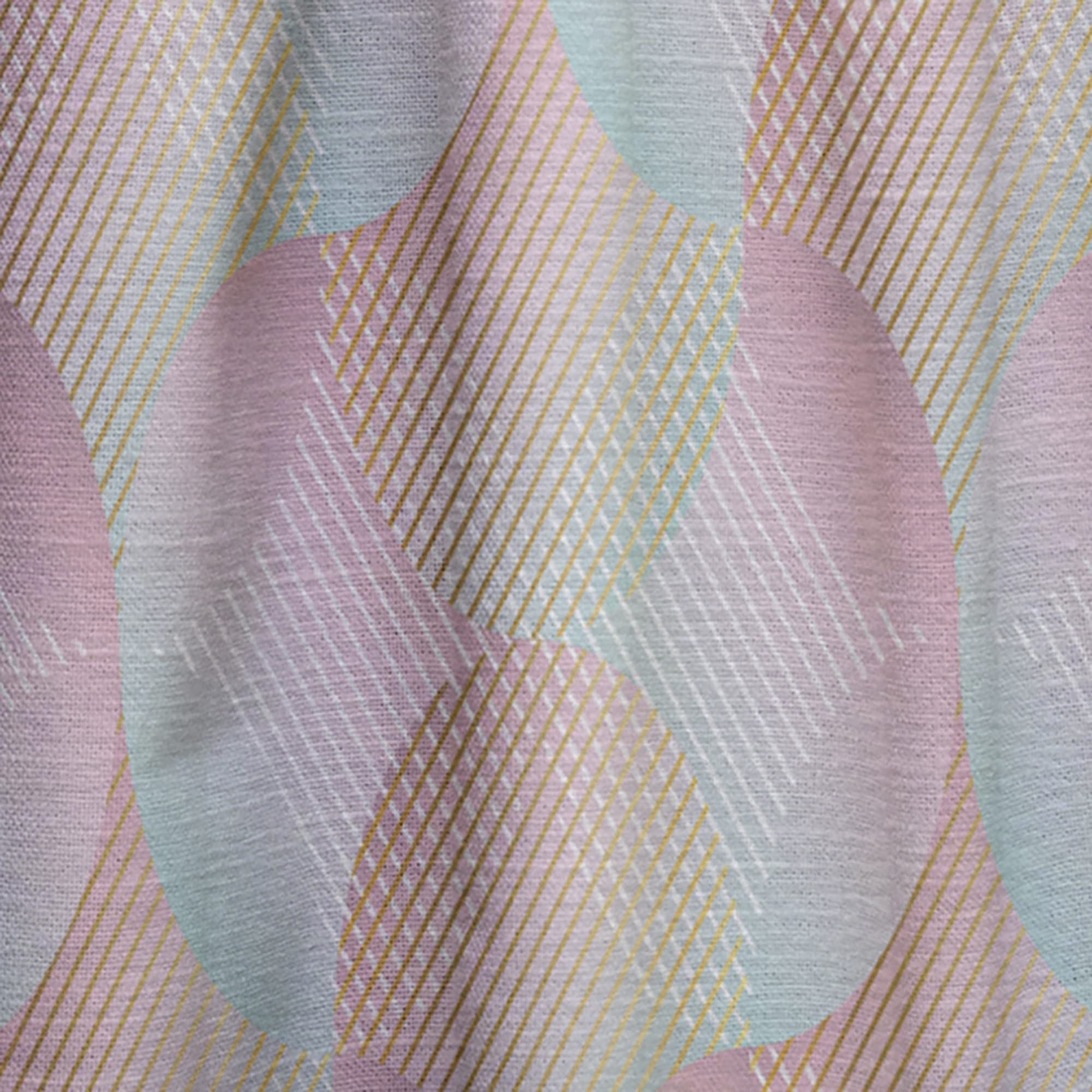 DesignQ Abstract Retro Pattern VII Thermal Insulated Curtains - Single Panel 52x120 - Perfect for Bedroom & Living Room Blackout Drapes