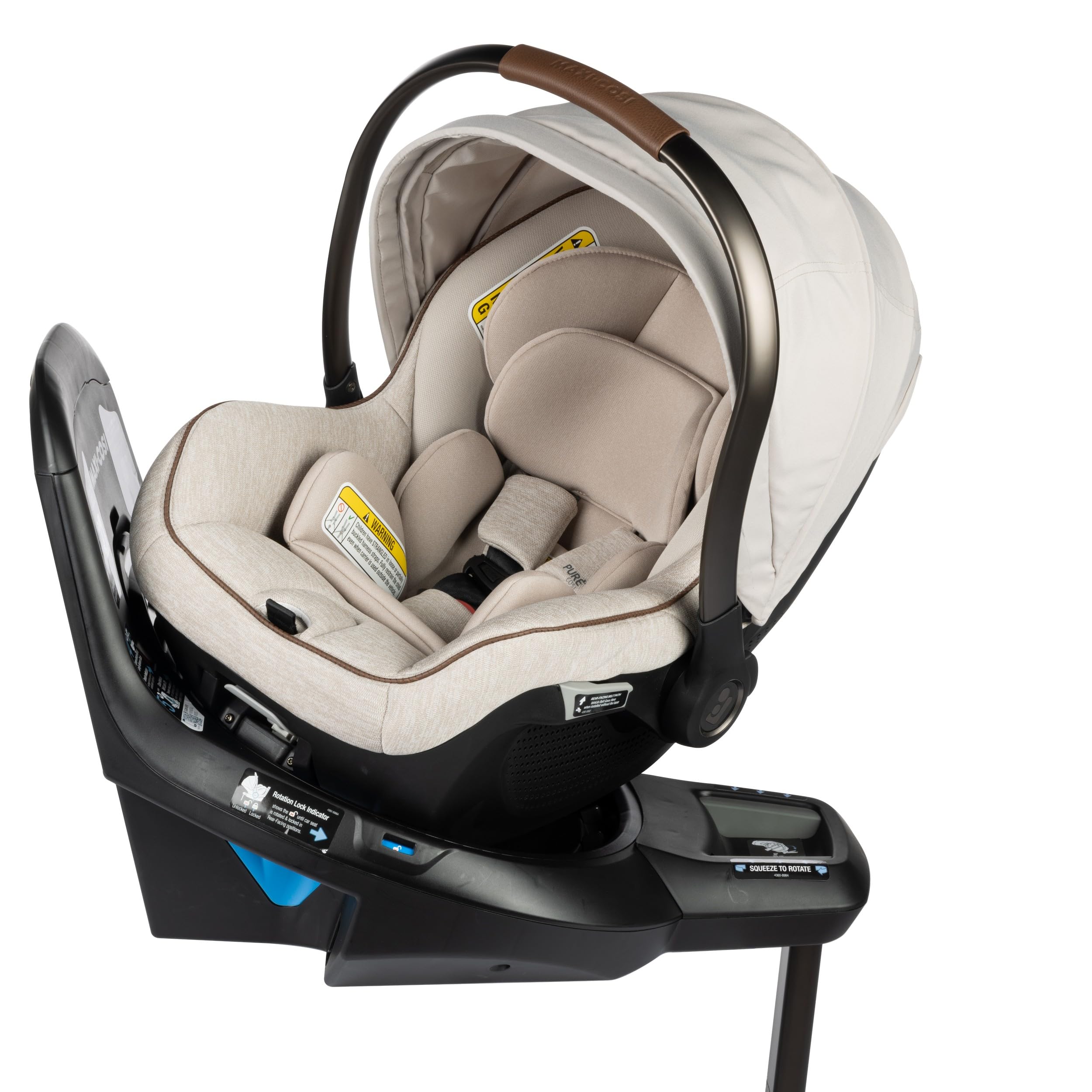 Maxi-Cosi Peri 180 Rotating Infant Car Seat - 360° Swivel Baby Car Seat with Easy Installation, Safety Certified for Newborns to Toddlers | Perfect for Travel, Shopping & Daily Commutes