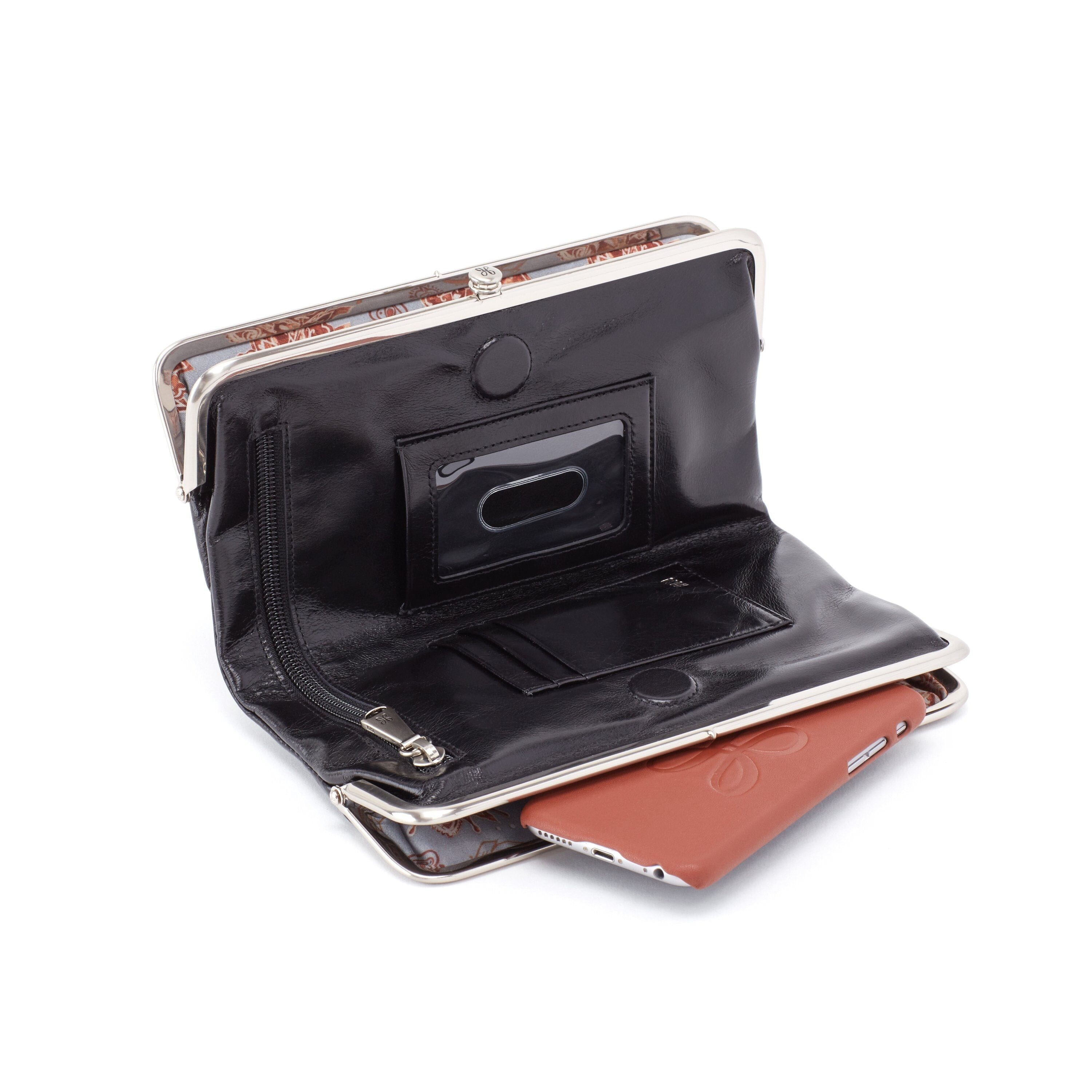 HOBO Lauren Clutch Wallet - Stylish Leather Crossbody Purse for Women | Perfect for Evening Out, Party & Travel Accessories