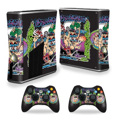 MightySkins Vinyl Decal Wrap Cover for X-Box 360 & Xbox 360 S Console - Brainwashed Design | Protective, Durable, Custom Skin | Easy to Apply & Remove | Made in USA | Perfect for Gaming Setups & Personalization