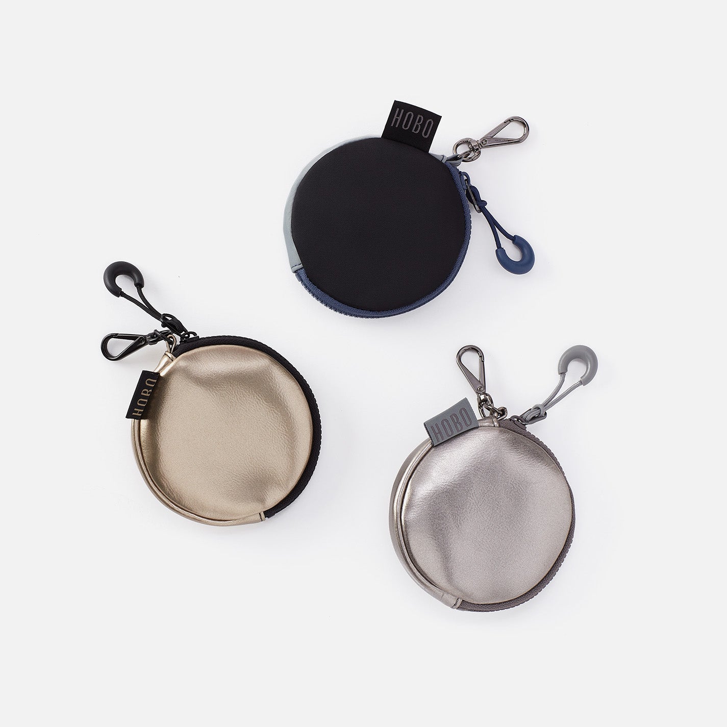TAG ALONG EverShine Nylon Clip-On Bag in Coffee Gold Metallic - Perfect for Travel, Work & Everyday Use