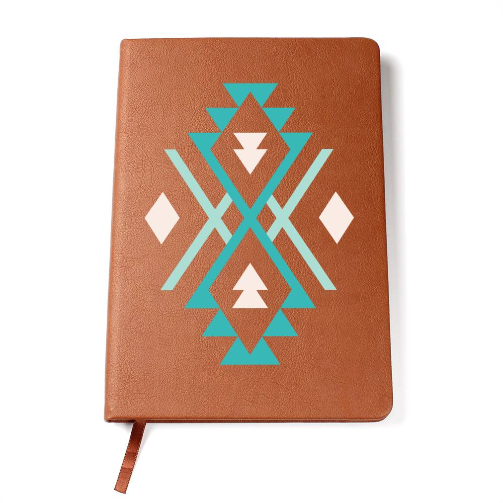 Southwestern Vegan Leather Journal - Handmade Writing Notebook for Writers & Travelers - Perfect for Creative Writing, Travel Diaries & Gift Giving