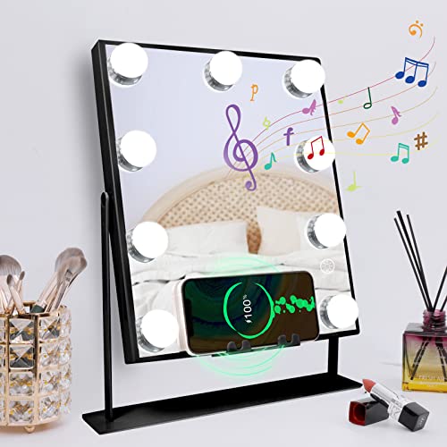 D-9led-black Speaker&wireless Charger