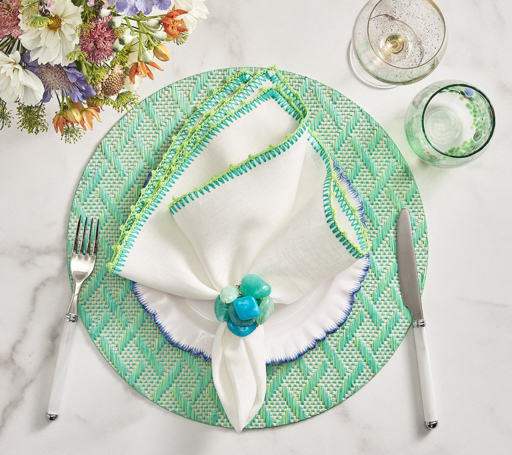 Elegant Basketweave Placemats Set of 6 - Natural Woven Table Mats for Dining, Kitchen Decor, and Holiday Entertaining - Perfect for Thanksgiving, Christmas, and Dinner Parties