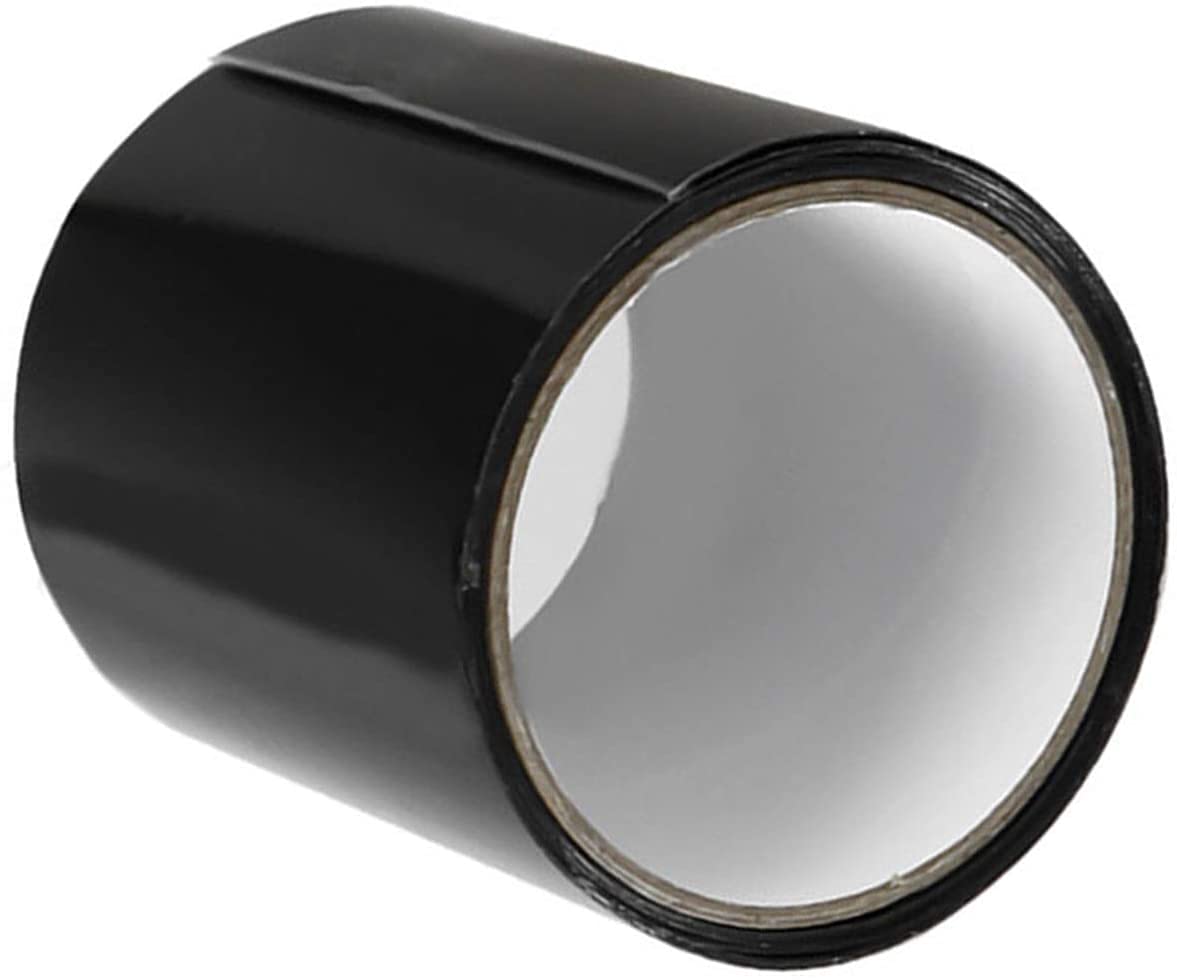 150cm Super Strong Fiber Waterproof Repair Tape - Self Adhesive Duct Tape for Leak Sealing & Gap Fixing (Black, 150cm) - Ideal for Home Repairs, Plumbing, Automotive & Outdoor Use