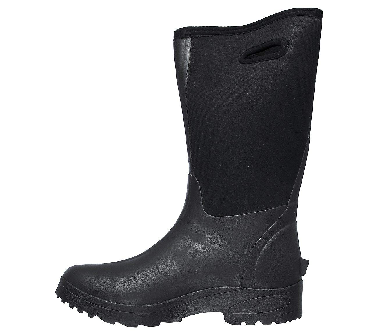 Skechers Work Wierton Men's Waterproof Rubber Boots - Black Size 7 | Slip-Resistant Safety Shoes for Construction, Gardening & Outdoor Work