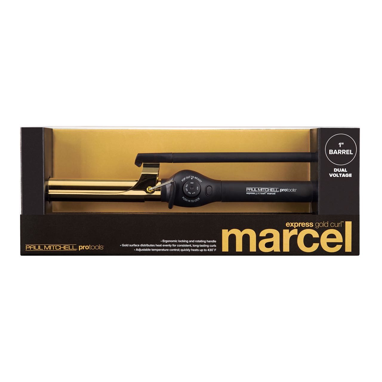 Professional Titanium Curling Iron for Gold Express Marcel Waves - Salon-Grade Styling Tool for Long-Lasting Curls & Beach Waves at Home or Salon