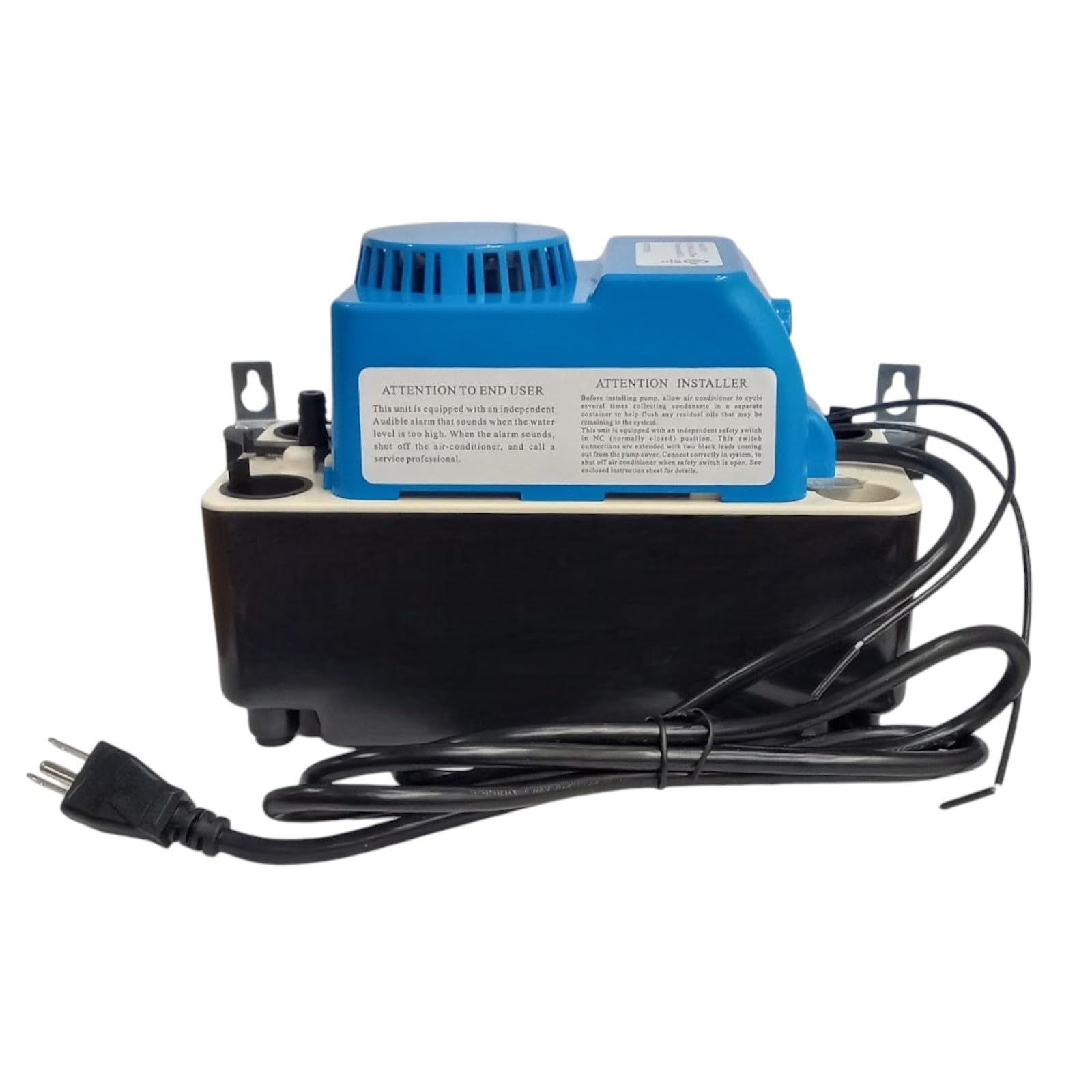 PCPUMP115 20' High Lift Condensate Pump with Loud Audible Alarm - Ideal for HVAC, Dehumidifiers, and Water Removal in Basements or Crawl Spaces