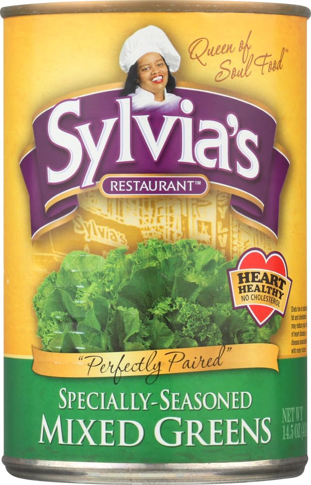 Organic Sylvia's Greens Mixed - 14.5 OZ (Pack of 2) | Fresh Leafy Greens for Salads, Smoothies & Healthy Meals | Perfect for Vegan, Keto & Gluten-Free Diets