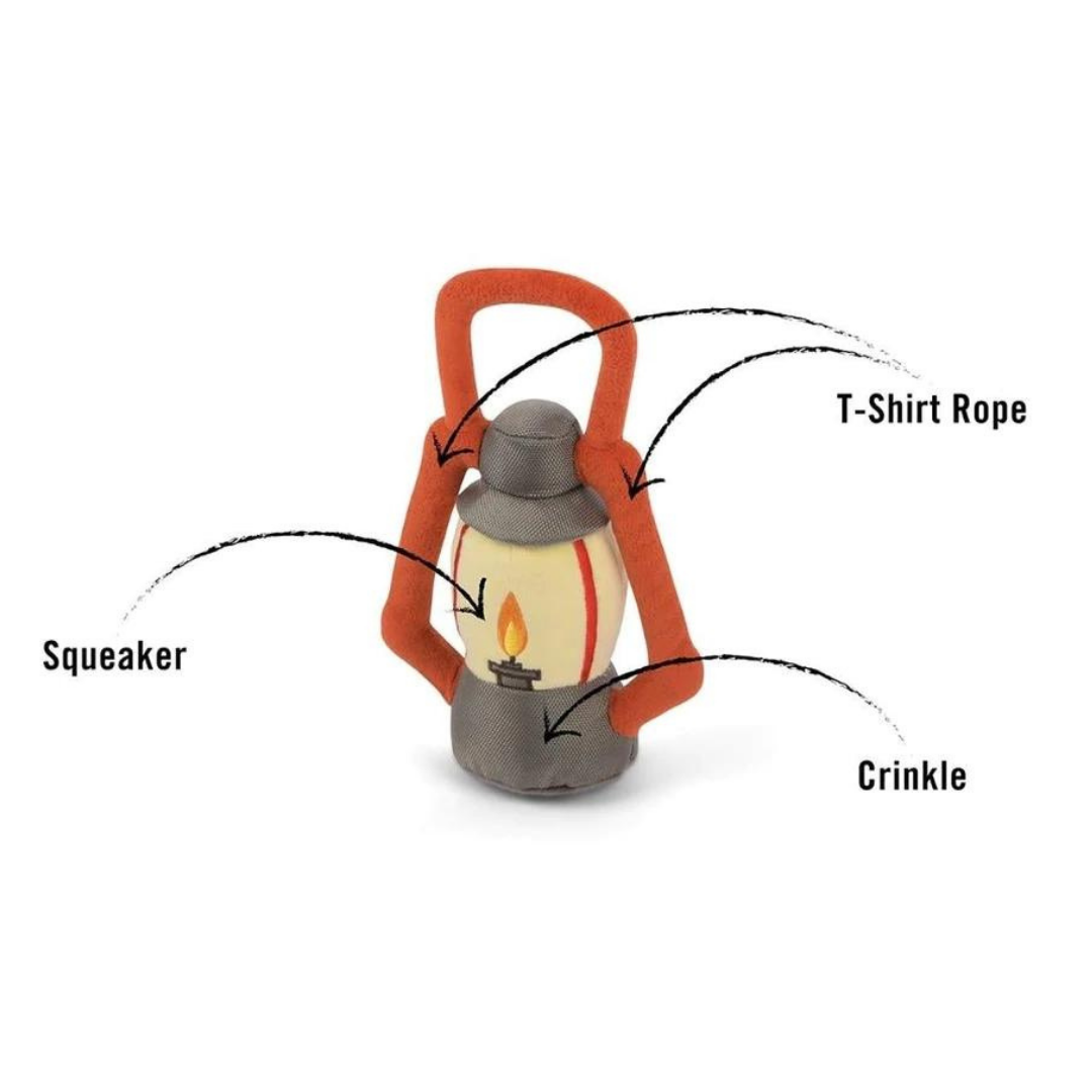 Camp Corbin LED Lantern Dog Toy - Durable Chew Toy for Medium & Large Dogs - Interactive Light-Up Toy for Night Play & Outdoor Adventures - Perfect for Camping, Hiking & Backyard Fun