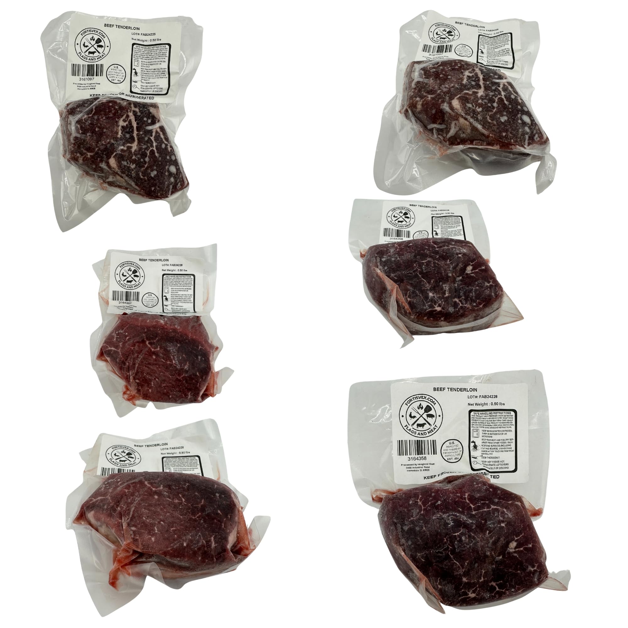 Premium Idaho Filet Mignon Tenderloin Steak - 8oz USDA Prime Beef (6-Pack, 3lbs) | Gourmet Steakhouse Quality for Grilling, Special Occasions & Fine Dining at Home