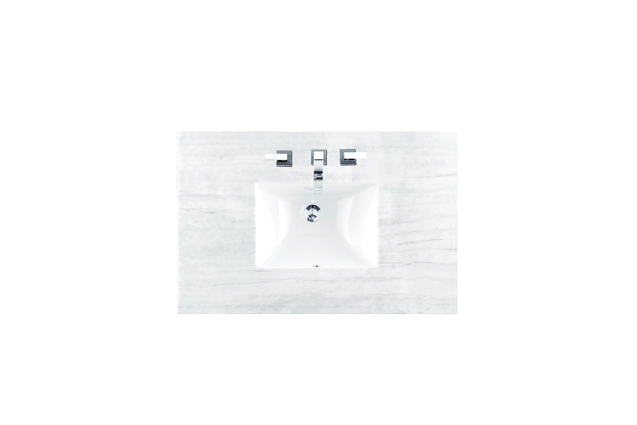 Premium 36-Inch Single Vanity with 3CM Arctic Fall Solid Surface Top - Luxury Bathroom Sink for Modern Homes & Spa Retreats