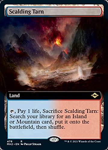 Magic: The Gathering - Scalding Tarn (478) Extended Art Card - Modern Horizons 2 MTG Booster Pack - Perfect for Commander, Modern & Legacy Deck Building