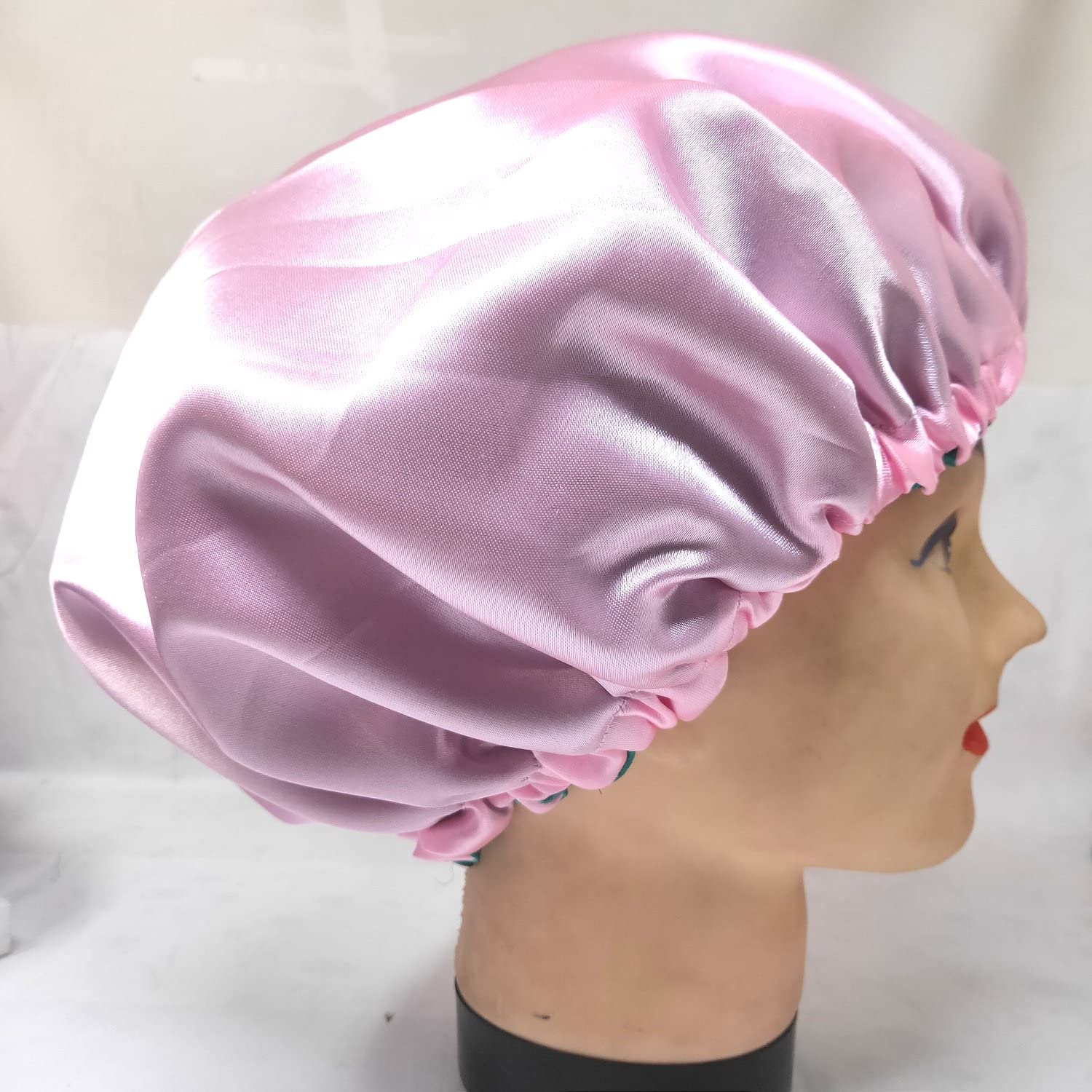Anokhi Ada Dual Layer Satin Bonnet for Girls & Women - Silk Hair Bonnet for Sleeping, Night Cap for Natural Hair Protection (36-07) | Perfect for Nighttime Hair Care & Travel