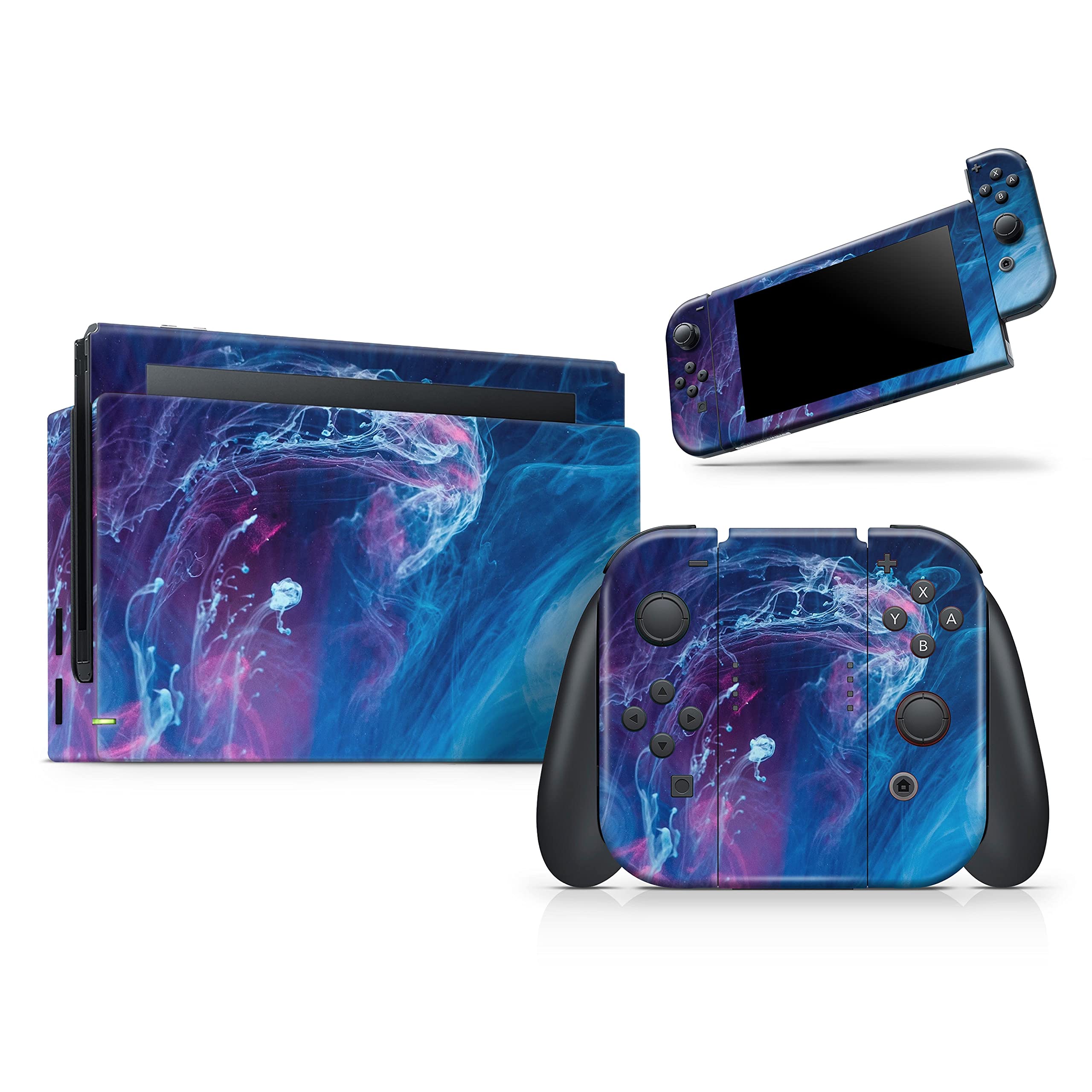 Nintendo Switch Skin Decal - Dream Blue Cloud Protective Vinyl Wrap Cover | Scratch-Resistant & Removable | Compatible with Switch Console Bundle | Perfect for Gaming, Travel & Customization
