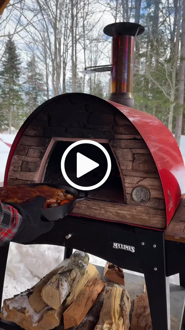 Maximus Red Portable Pizza Oven - Best Seller for Outdoor Cooking, Camping, and Backyard Parties
