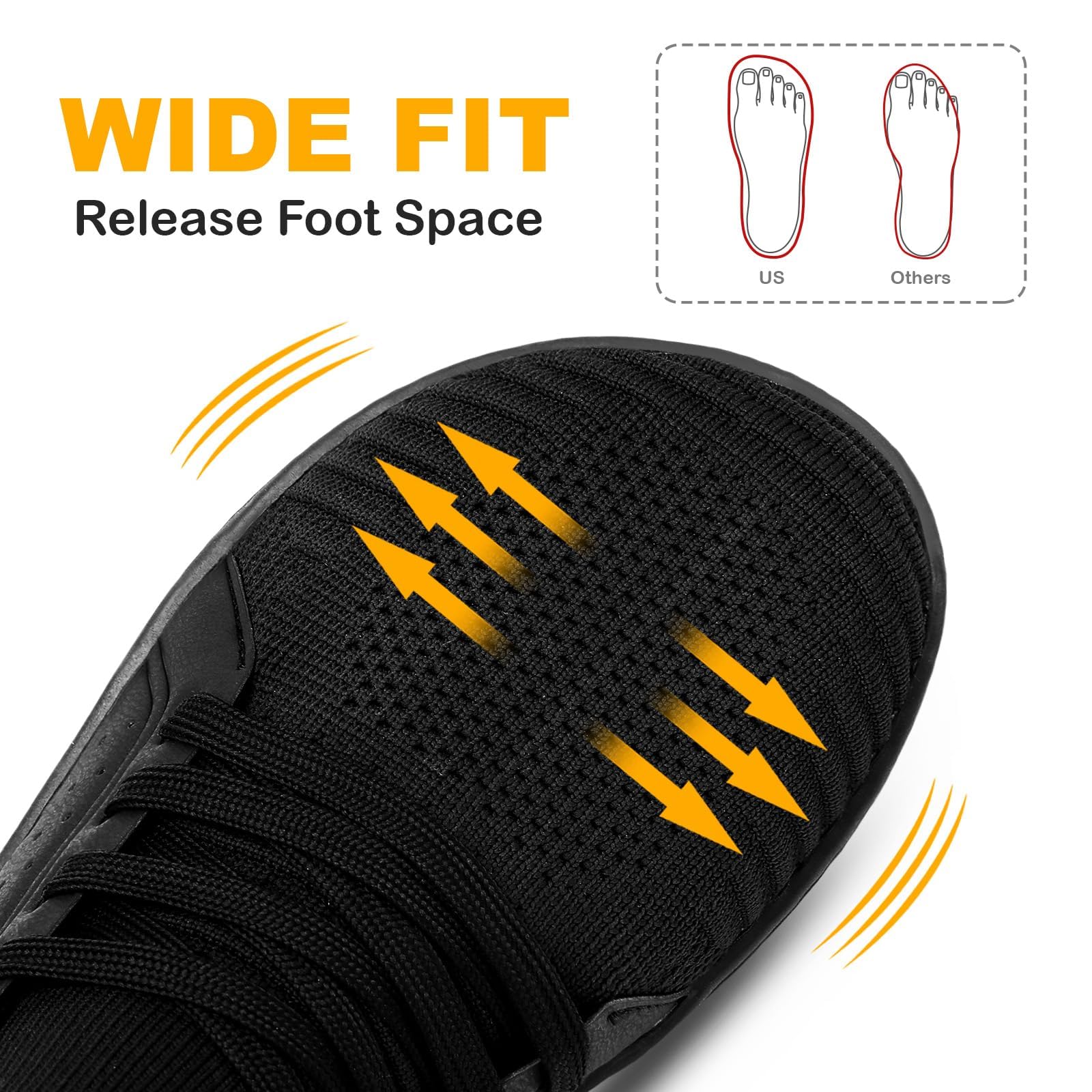 Women's Barefoot Shoes - Wide Toe Minimalist Walking Shoes | Breathable Zero Drop Sneakers for Running & Trail | Comfortable Fashion Footwear for Outdoor Activities, Gym Workouts & Daily Wear