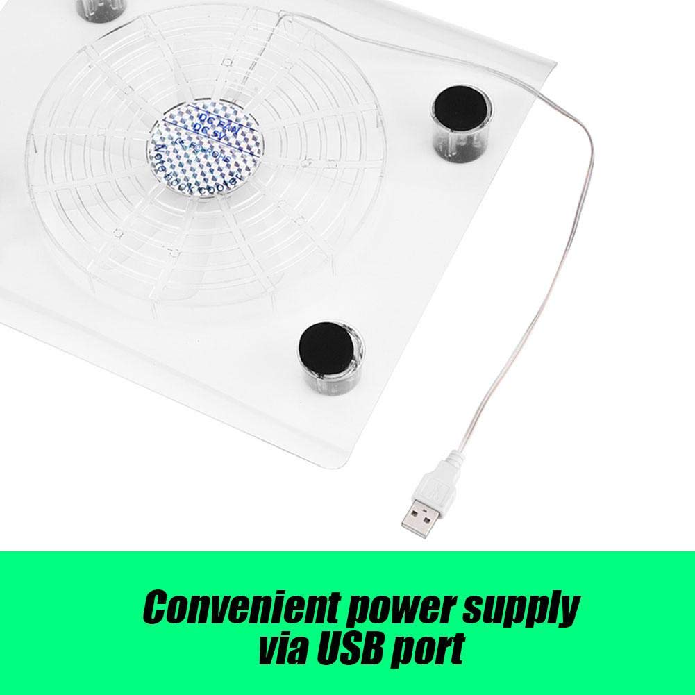 Ultra Quiet USB Laptop Cooling Pad with 6 RGB LED Fans - Adjustable Ergonomic Stand for Gaming Laptops, PS3, PC (Ideal for Gaming, Office Work & Long Computing Sessions)