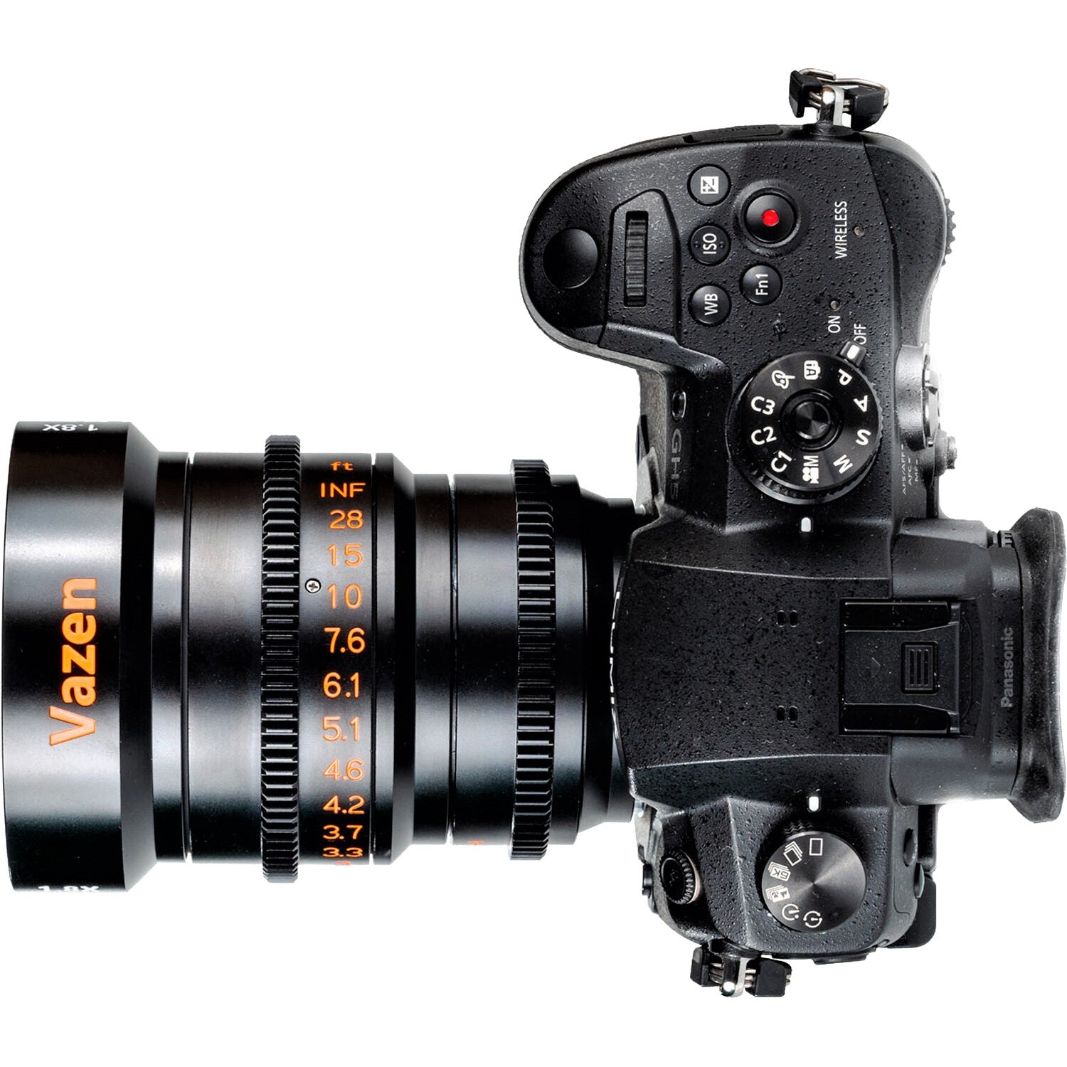 Vazen 28mm T2.2 1.8X Anamorphic Lens for Micro Four Thirds (MFT) Cameras - Amber Coating | Perfect for Cinematic Filmmaking, Music Videos & Professional Photography