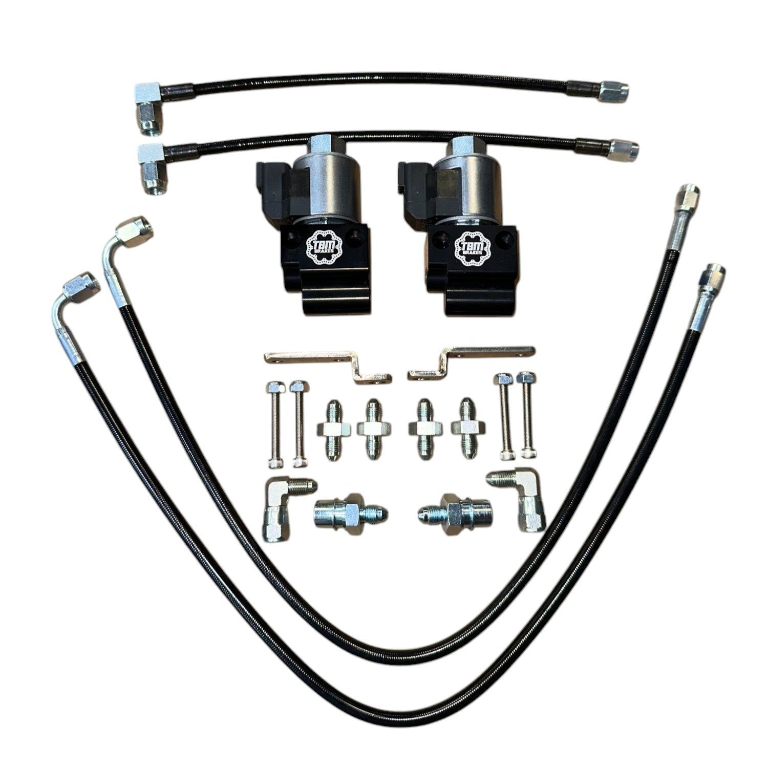 2009 CTSv2 TBM Dual Line Lock Kit with Brackets - High-Performance Brake Lock System for Racing & Track Use