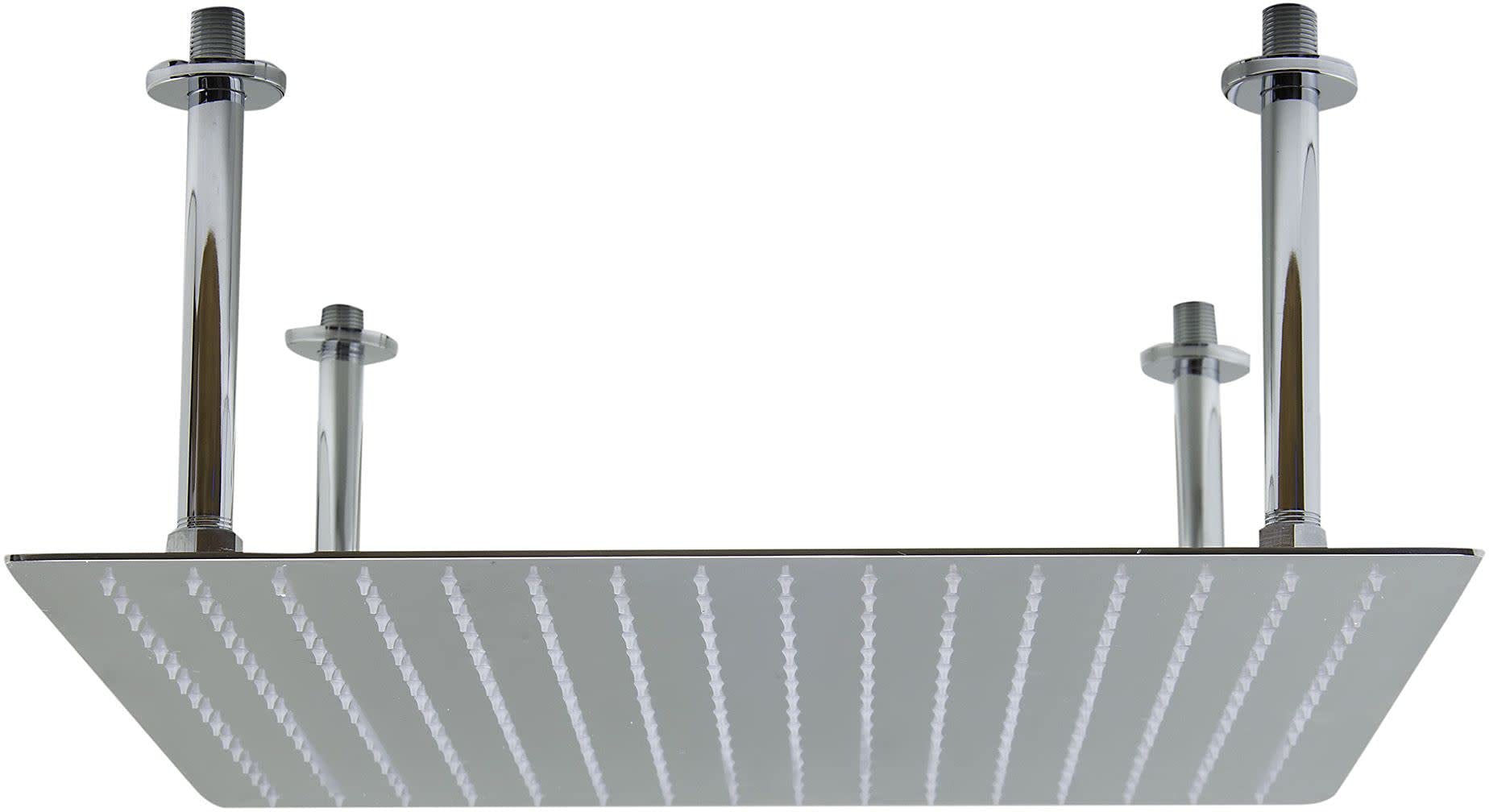 Premium Solid Polished Shower Head - High Pressure Rainfall Showerhead for Luxurious Bathroom Experience | Perfect for Master Bath, Spa Retreat & Guest Bathroom Renovation