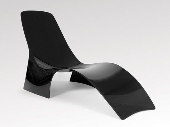 Mast Elements Ray Carbon Fiber Chaise Lounge - Modern Outdoor Patio Furniture for Poolside, Garden & Backyard Relaxation