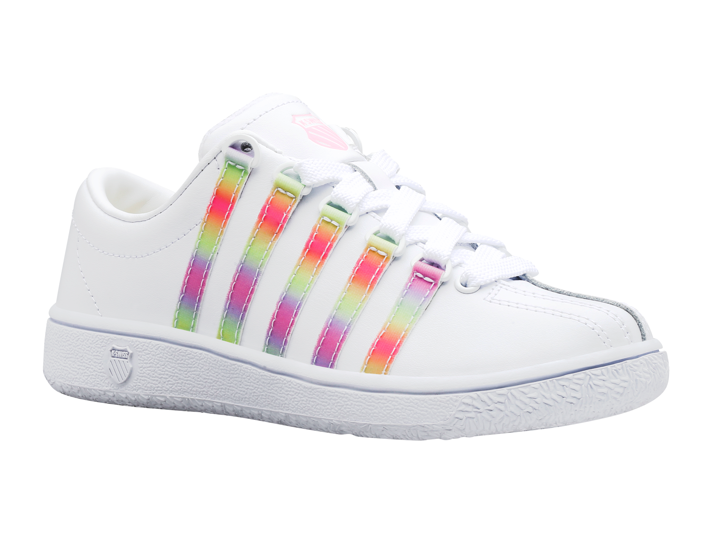 57161 184 M | CLASSIC LX Sneakers | White/Pastel Rainbow Colorway - Perfect for Casual Wear, Street Style & Everyday Comfort