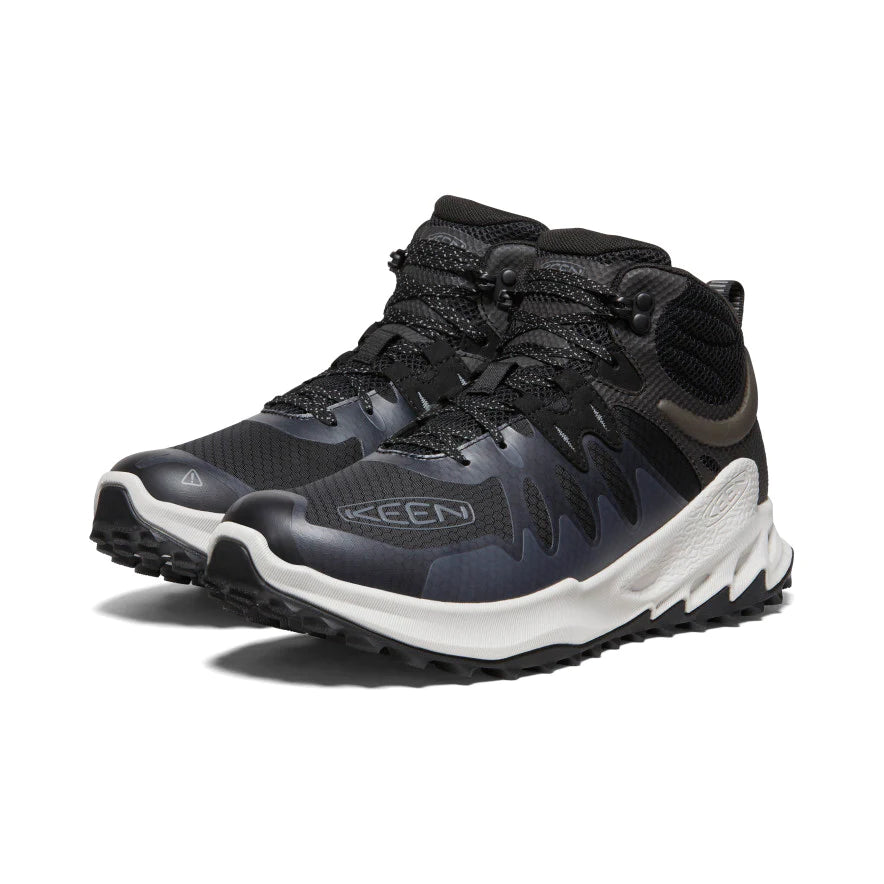 Men's Zionic Mid WP Waterproof Hiking Boots - Black/Steel Grey for Outdoor Adventures & Trail Running
