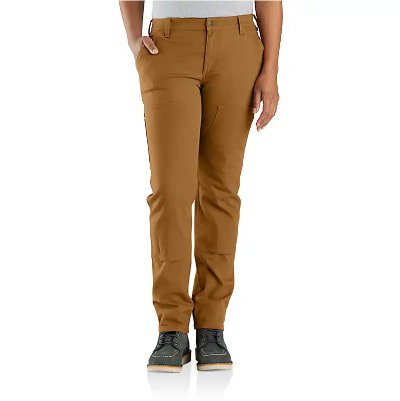 Carhartt Women's Rugged Flex Relaxed Fit Canvas Double Front Work Pants 105999 - Durable & Comfortable for Construction, Landscaping & Outdoor Jobs