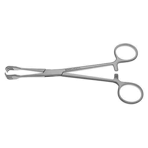 E8483-44 Lahey Traction Forceps - 3x3 Teeth Surgical Clamps - 6 1/4