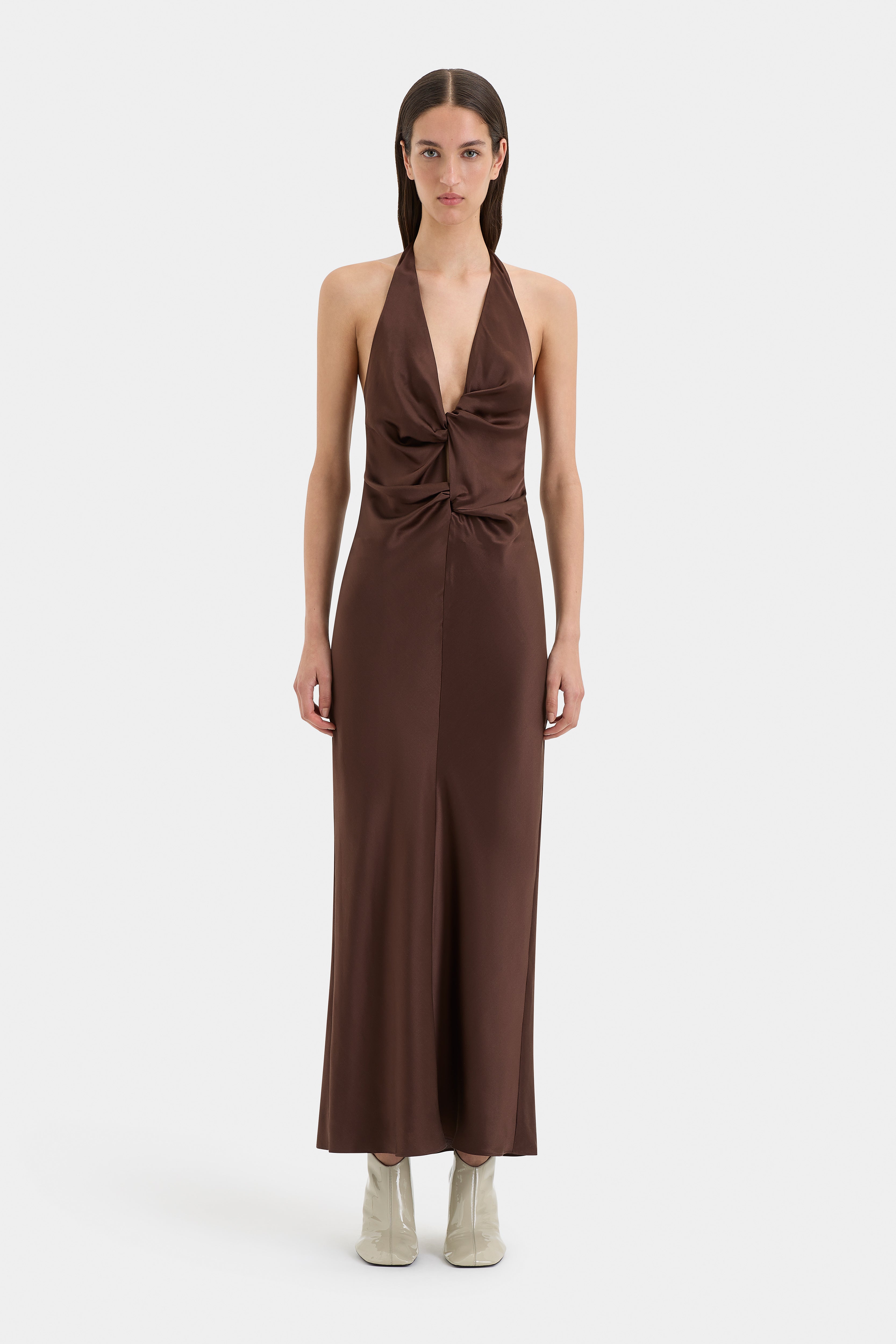 Como Twist Dress - Elegant Women's Summer Dress with Flowy Twist Detail | Perfect for Beach, Vacation, and Casual Outings