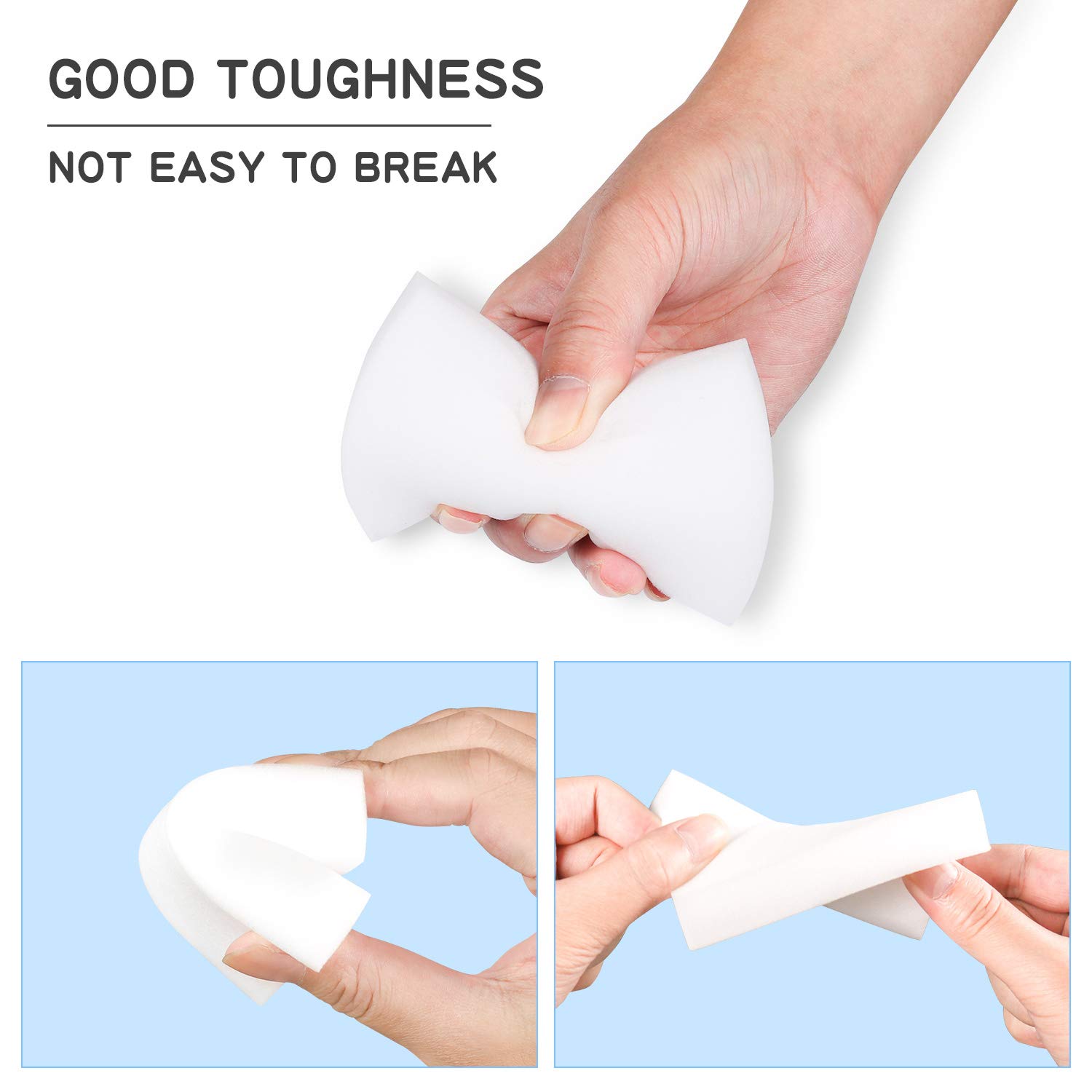 50 Pack Magic Cleaning Sponges by Trendbox - Premium Melamine Foam Sponges for Dishes, Kitchen, Bathroom & Household Cleaning - Heavy Duty Eraser Sponges for Tough Stains & Scuffs