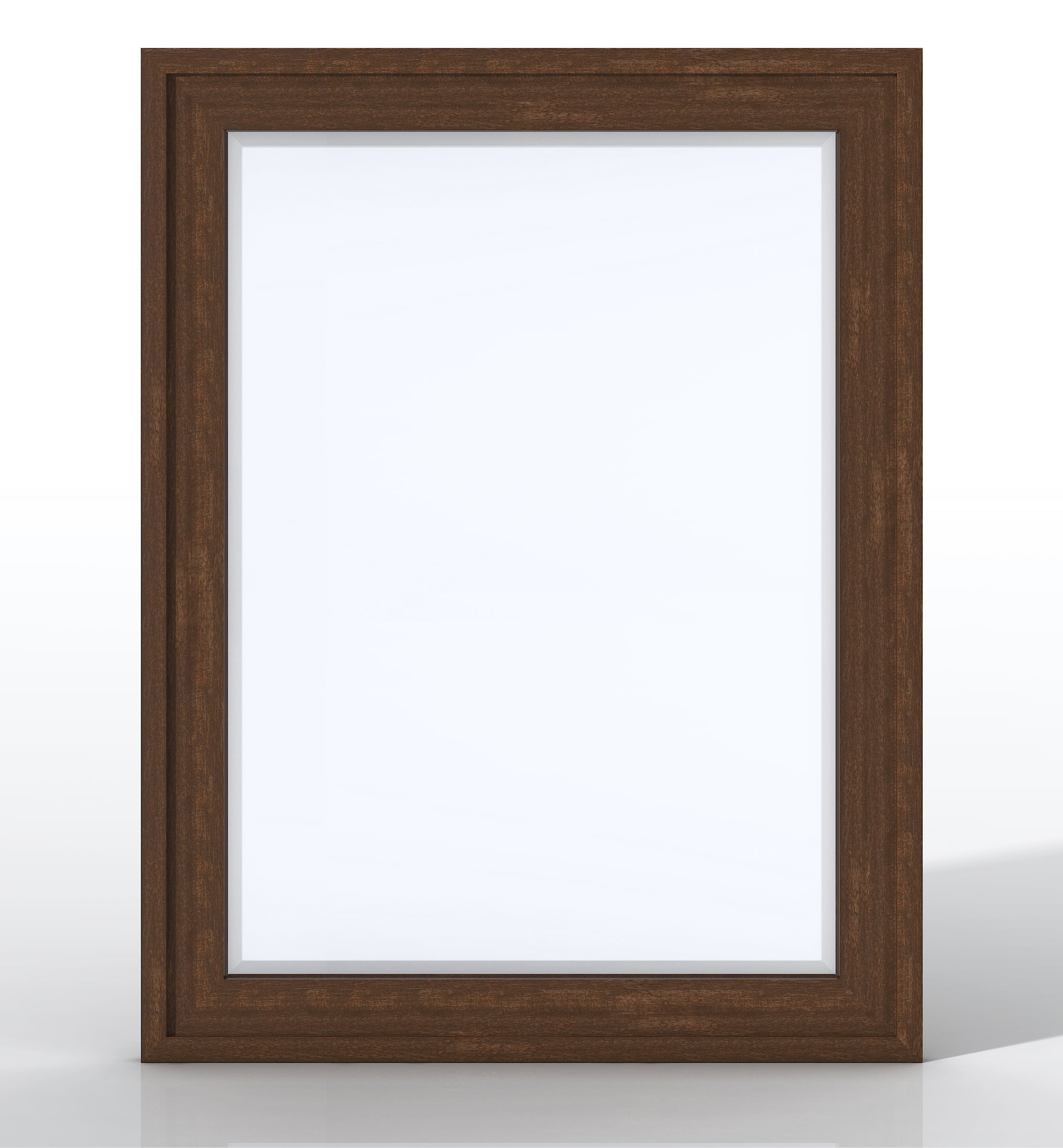 Addison 30-Inch Rectangular Wall Mirror - Mid Century Modern Acacia Wood Frame - Perfect for Living Room, Bedroom & Entryway Decor