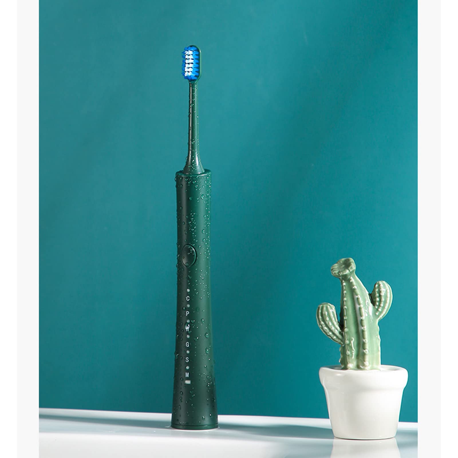 Nxlk Sonic Electric Toothbrush - Rechargeable with Pressure Sensor, Soft Bristles, Waterproof for Deep Cleaning - Perfect for Travel & Home Use (Army Green)