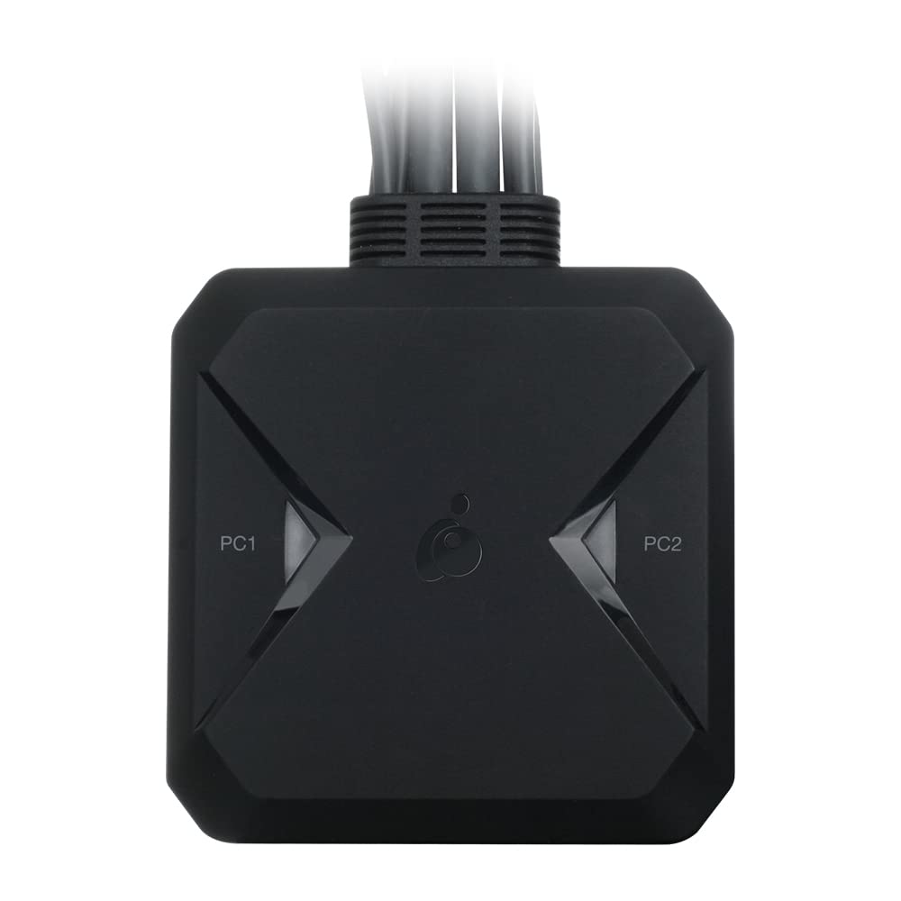 IOGEAR 2-Port 4K@60Hz HDMI KVM Switch with USB 3.0 & Audio Support | Share Keyboard, Mouse, Printer, Scanner & Hard Drive Between 2 Computers | Compatible with Windows 10 & Mac | Ideal for Home Office, Gaming & Multi-Device Workspaces (GCS92HU)