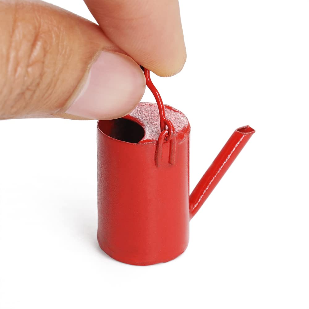 Odoria 1/12 Scale Miniature Watering Can - Realistic Dollhouse Decor Accessory for Fairy Garden, Terrarium & Miniature Landscaping