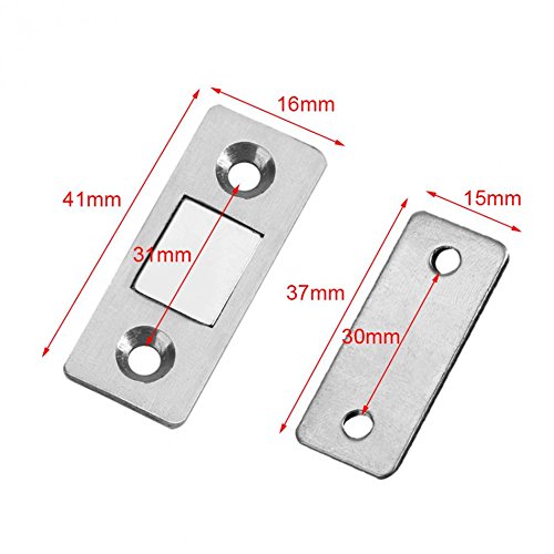 Heavy Duty Magnetic Door Catch with Screws - Strong Cabinet & Cupboard Door Latch for Furniture, Wardrobe, Kitchen & Bathroom - Secure & Durable Home Organization Solution