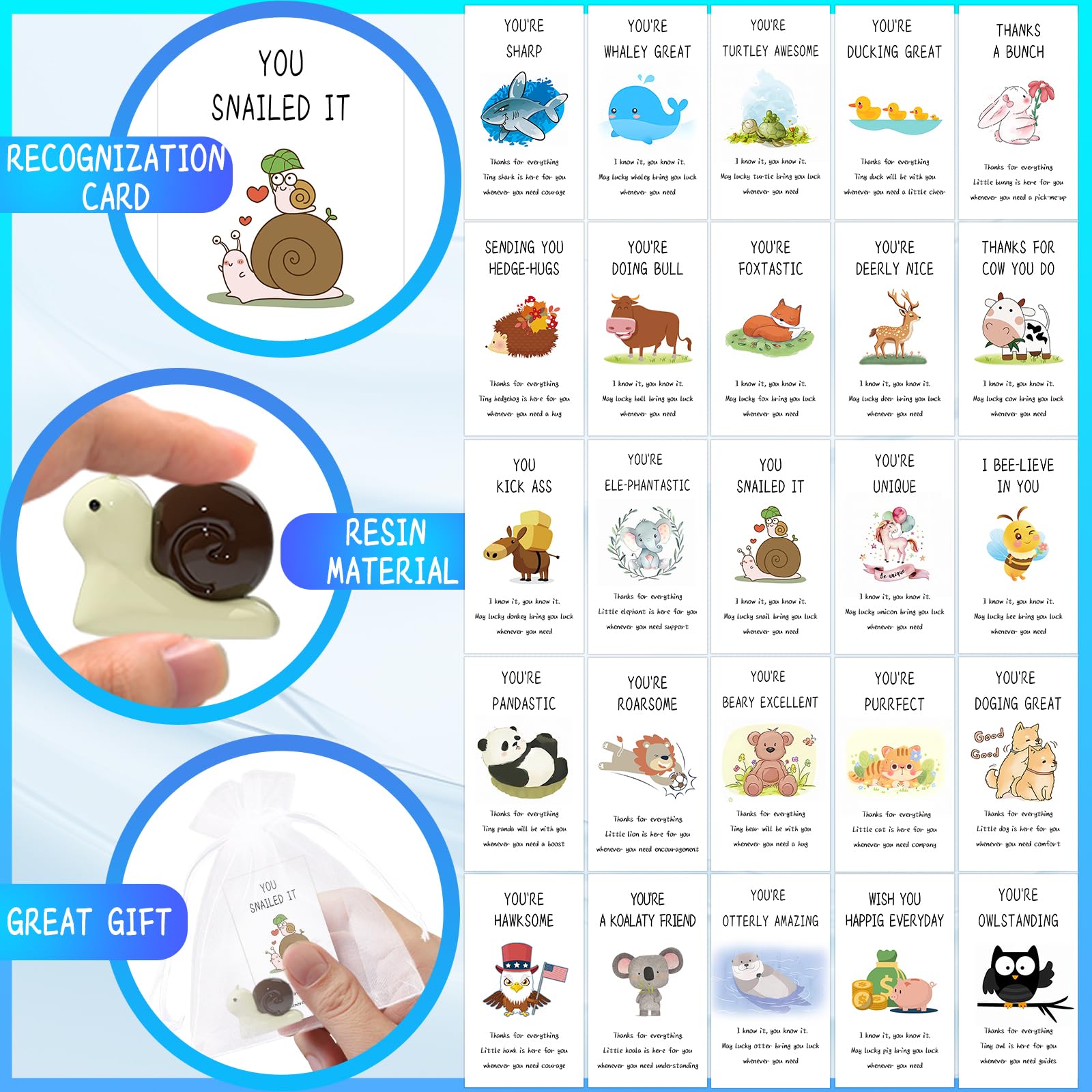 100-Piece Bulk Employee Appreciation Gift Set - Inspirational Coworker, Staff, Volunteer & Teacher Thank You Gifts - Small Motivational Tokens & Pocket Hugs - Perfect for Workplace Recognition, Team Building & Volunteer Appreciation Events
