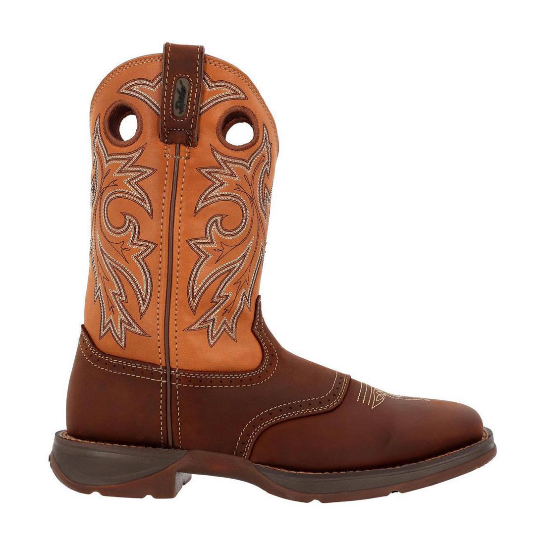 Rebel Steel Toe Waterproof Western Boots for Men - Durable Work & Outdoor Safety Shoes - Perfect for Construction, Hiking, and Ranch Work