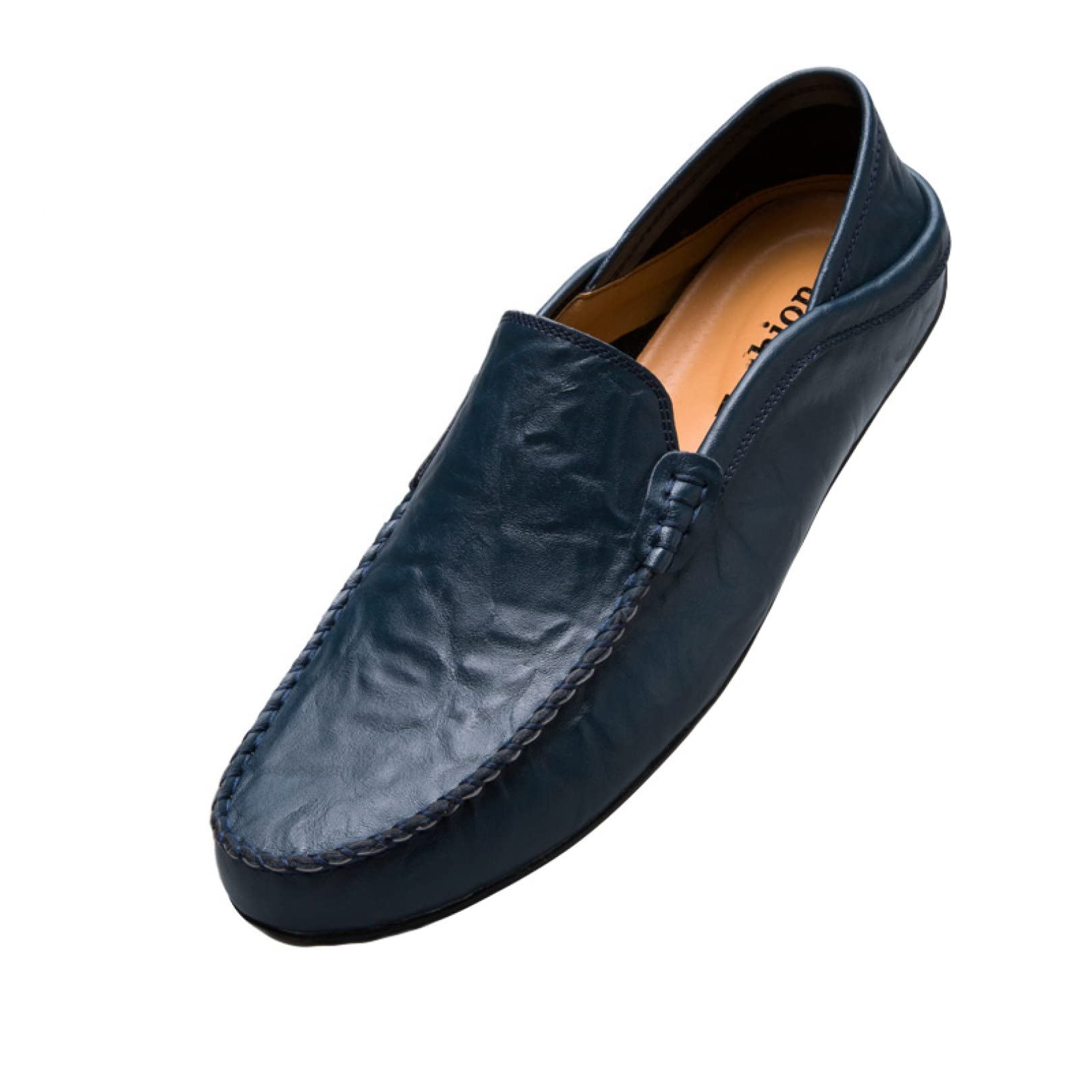 Hoxekle Men's Slip-On Casual Boat Shoes - PU Leather Driving Loafers for Office & Outdoor | Comfortable Penny Loafers for Men | Perfect for Business, Travel & Daily Wear