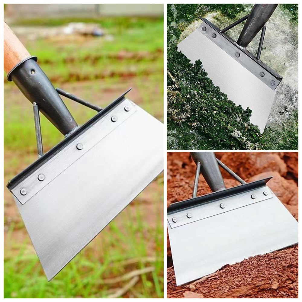 2024 Heavy Duty Multifunctional Garden Cleaning Shovel - 20CM Outdoor Weeding, Digging & Lawn Edging Tool for Farm, Yard & Garden Maintenance | Perfect for Landscaping, Planting & Weed Removal